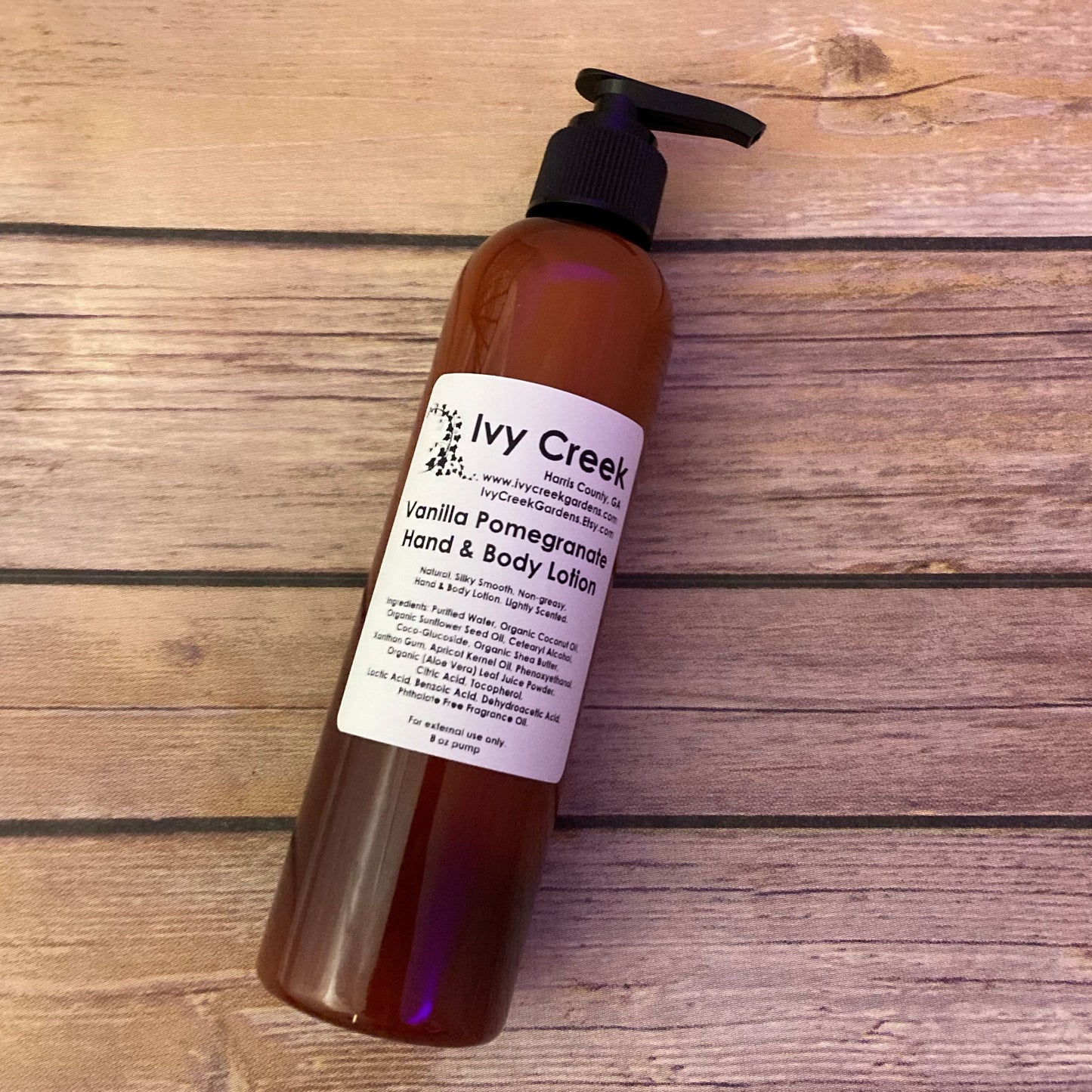 Vanilla Pomegranate Lotion | 8 oz pump