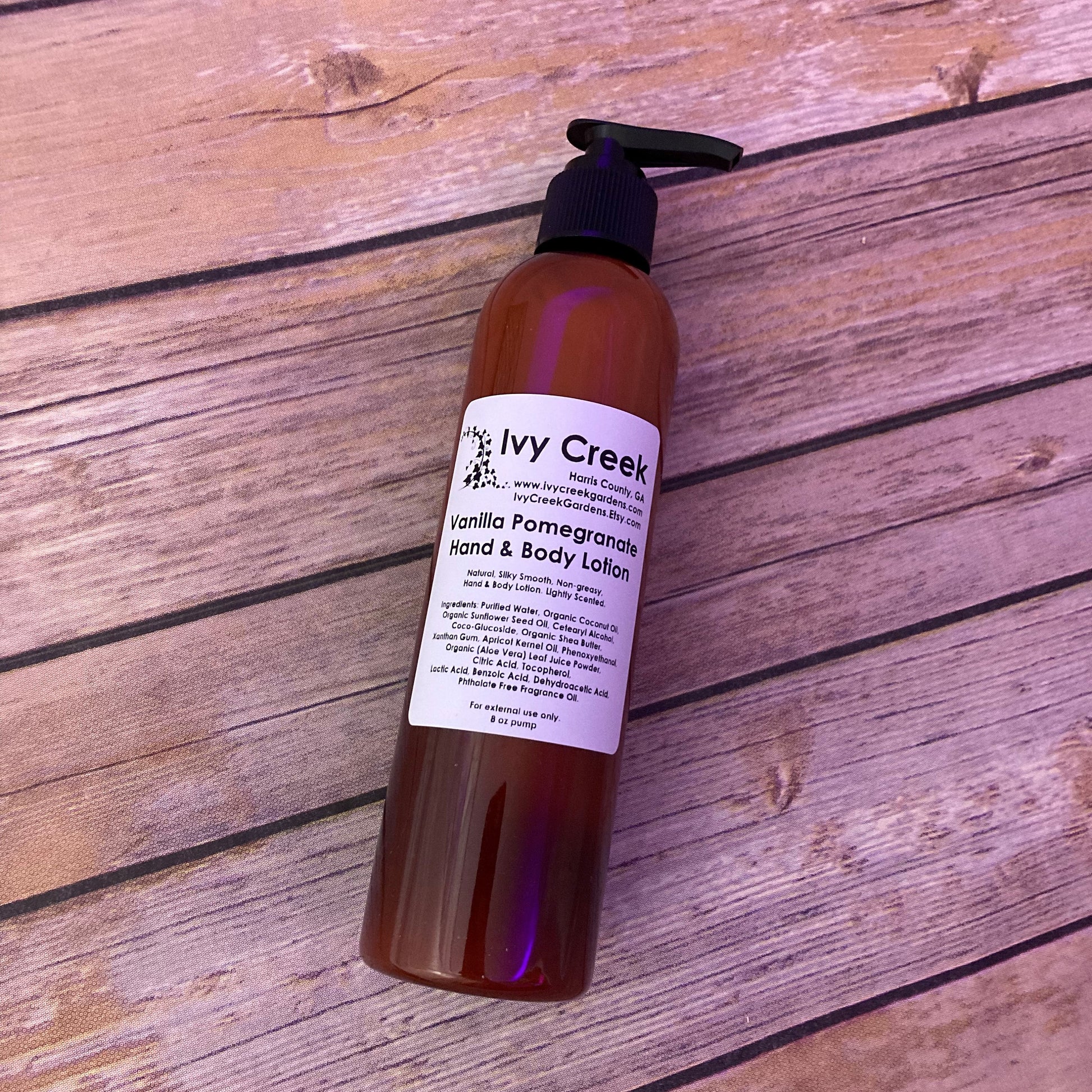 Vanilla Pomegranate Lotion | 8 oz pump