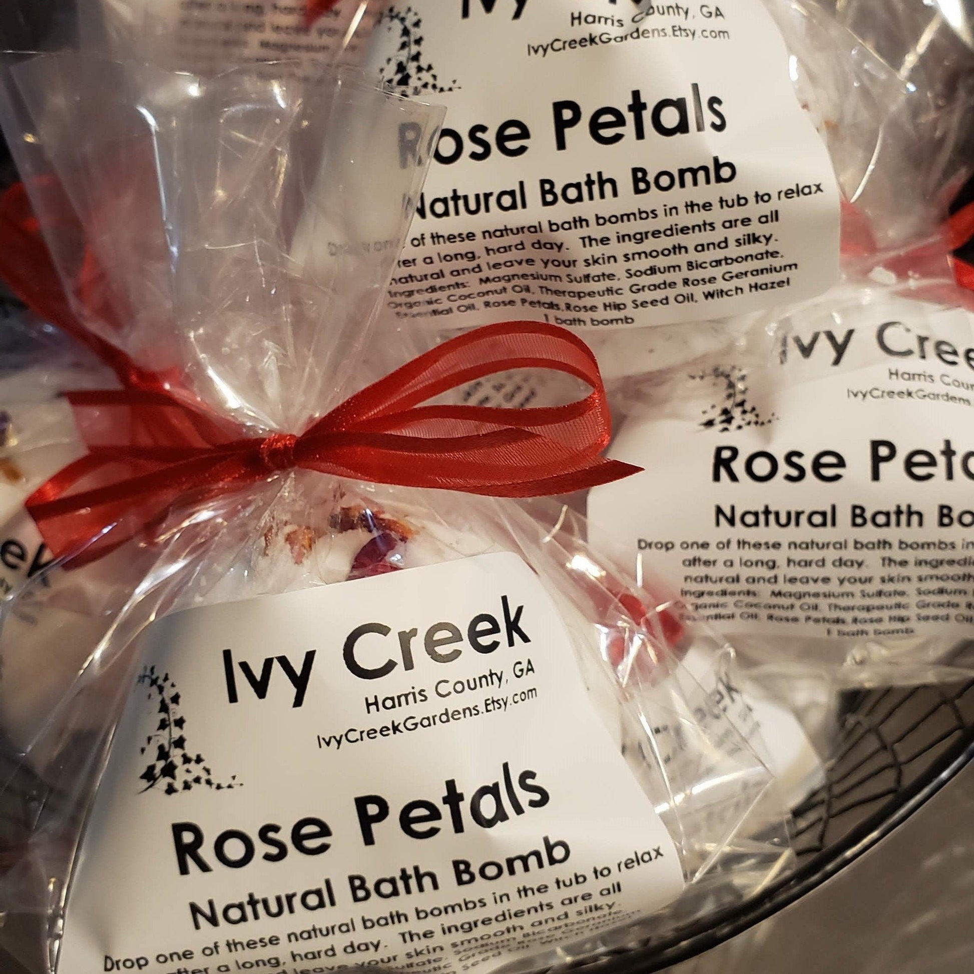 Rose Petal Bath Bomb | Nourishing and Soothing Bath Bomb | Luxurious Moisturizing Bathing Experience | Detox Bath Bombs | 2 oz bomb