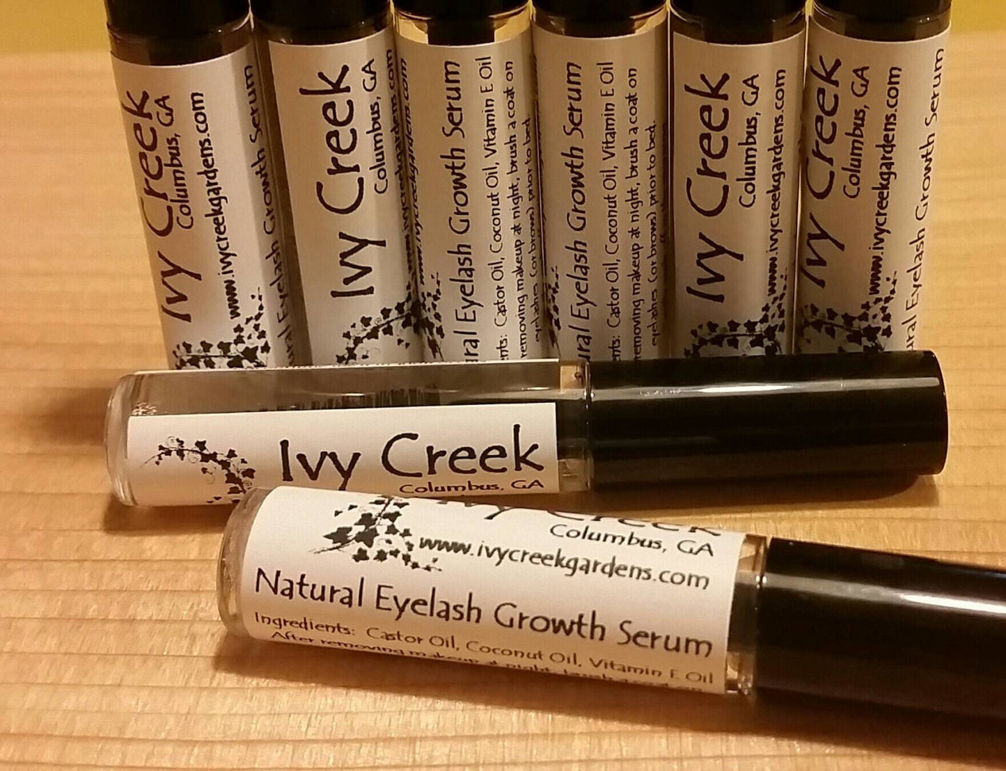 Ivy Creek Natural Eyelash Growth Serum | Eyelash and Brow Enhancer | Nourishing and Strengthening Formula