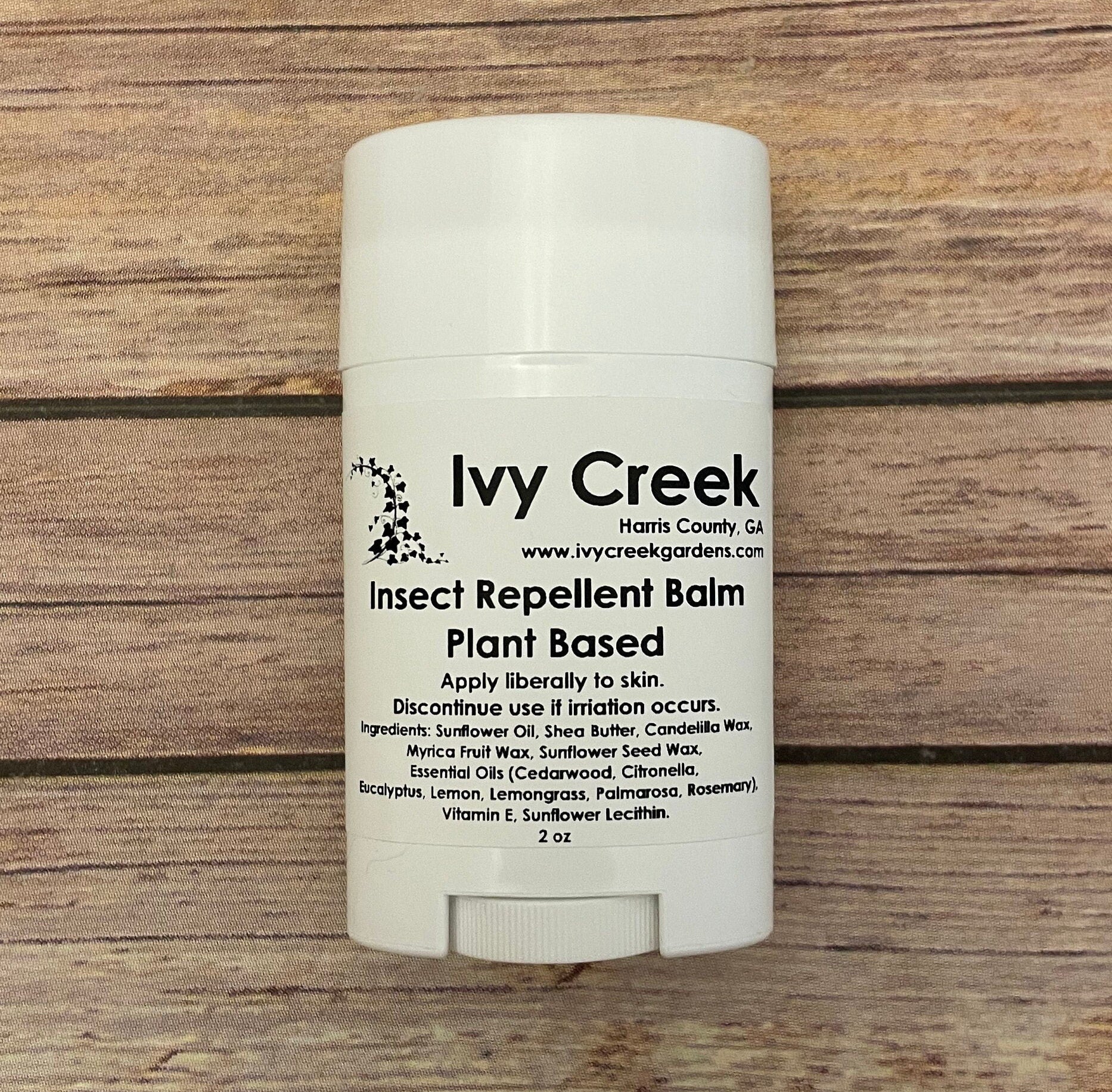 Ivy Creek Insect Repellent Balm | Plant Based | Bug Off | Bug Be Gone | Great for Hiking and Camping