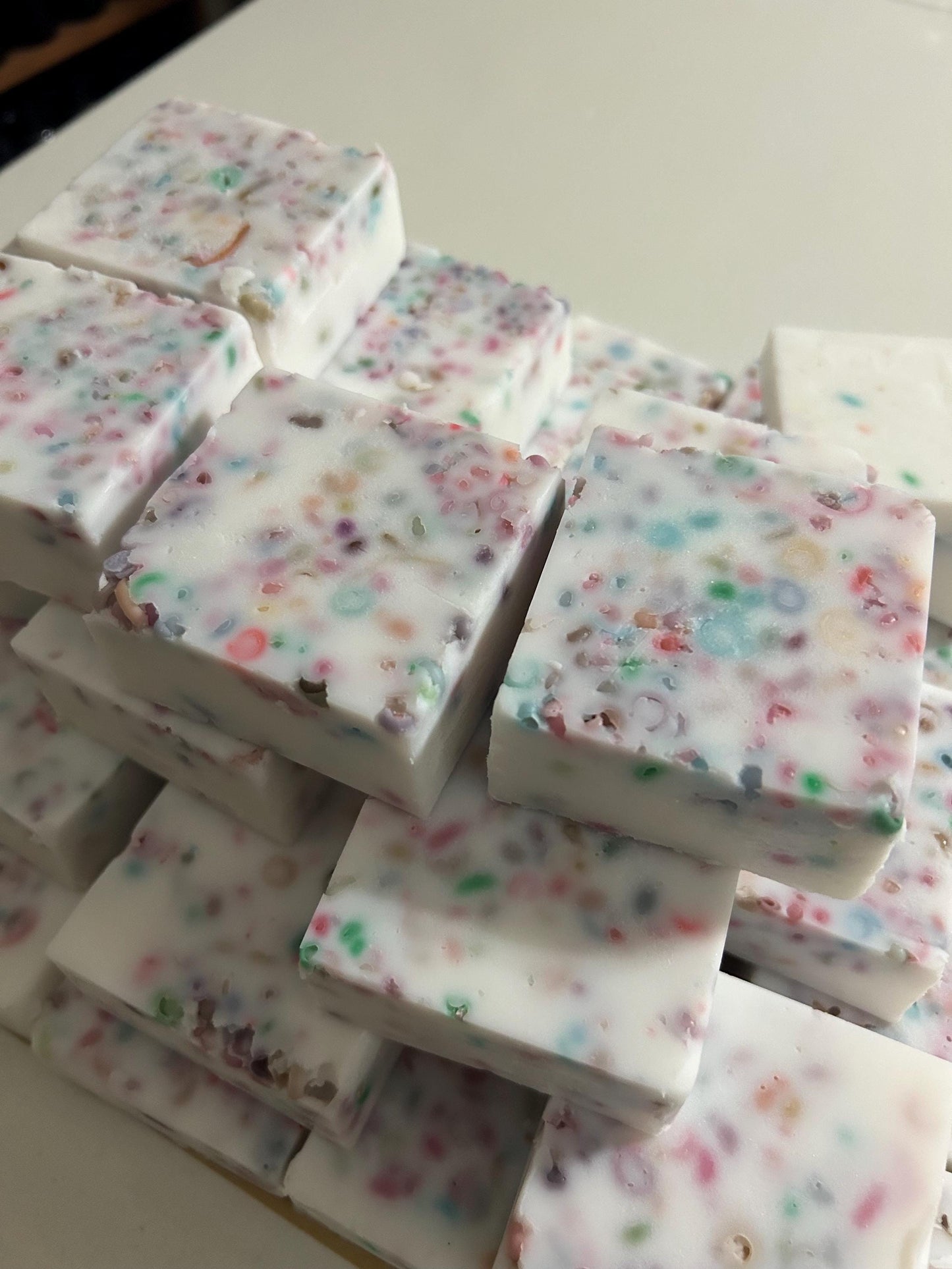 Confetti Soap Bar - Lemon, Coconut, Vanilla | 4.5 oz Vegan, pH-Balanced, Colorful, Sulfate-Free, Zero Waste, Handmade in Small Batches